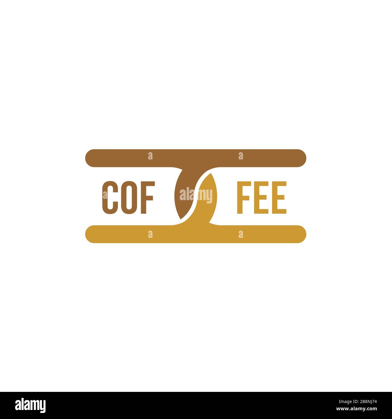 étiquettes de produit de café, logo de grain de café, sur fond blanc. Illustration de Vecteur
