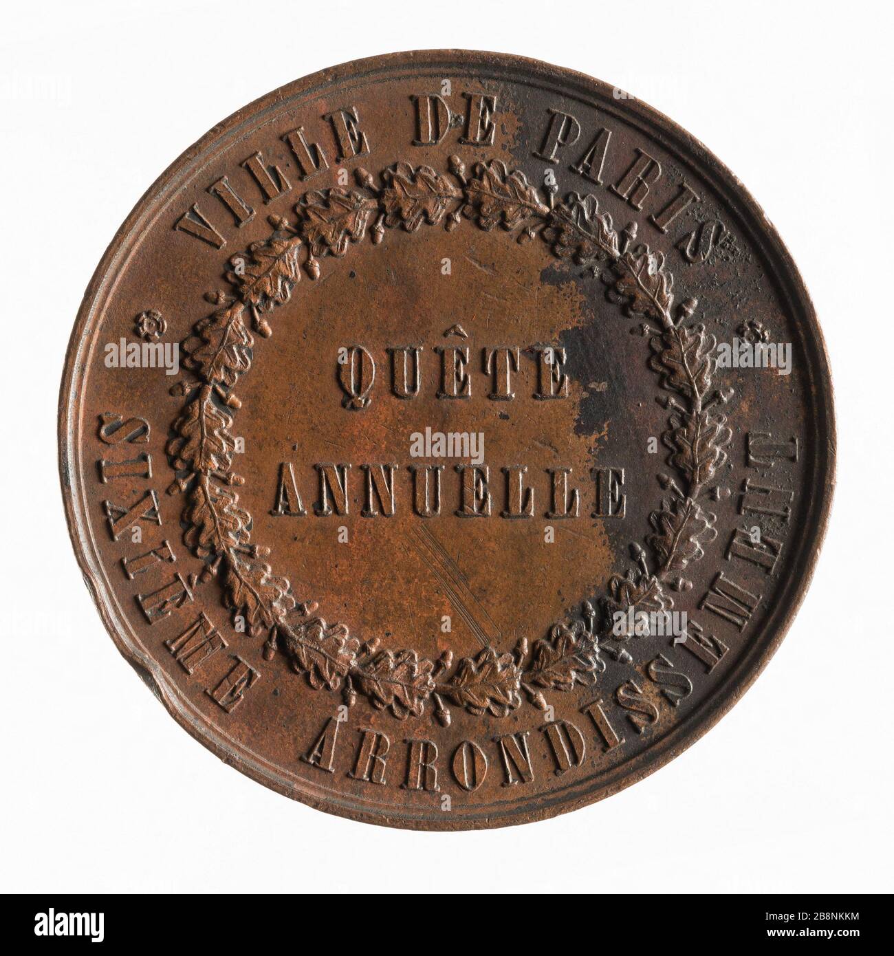 Quest sixième arrondissement de Paris, deuxième Empire Armand-Auguste Caqué (1793-1881). 'Fête annuelle du vie arrondissement de Paris, deuxième Empire'. Cuivre. Paris, musée Carnavalet. Banque D'Images