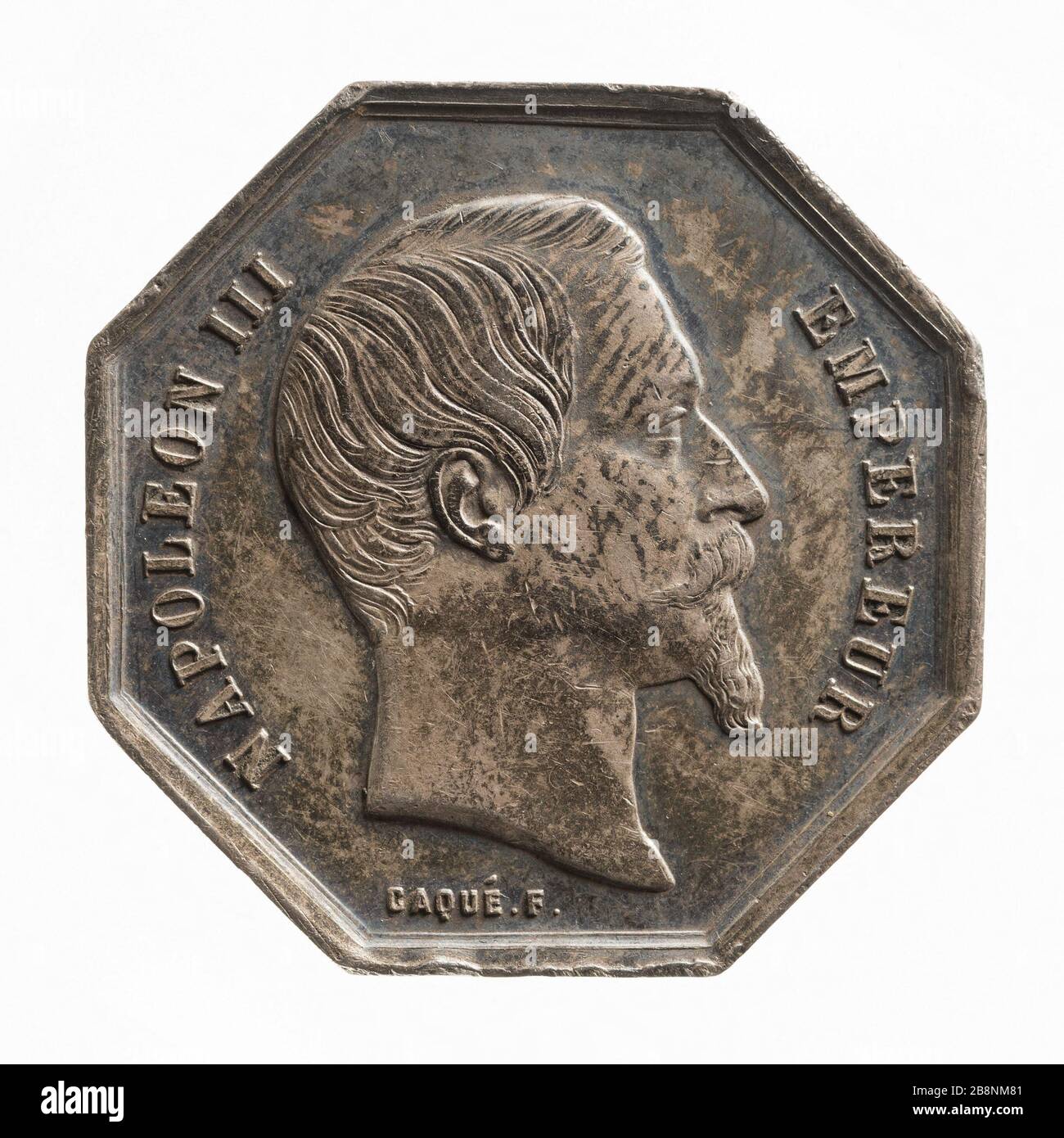 The Sun : compagnie d'assurance, second Empire Armand-Auguste Caqué (1793-1881). 'Le Soleil : compagnie d'assurances, deuxième Empire'. Argent. Paris, musée Carnavalet. Banque D'Images