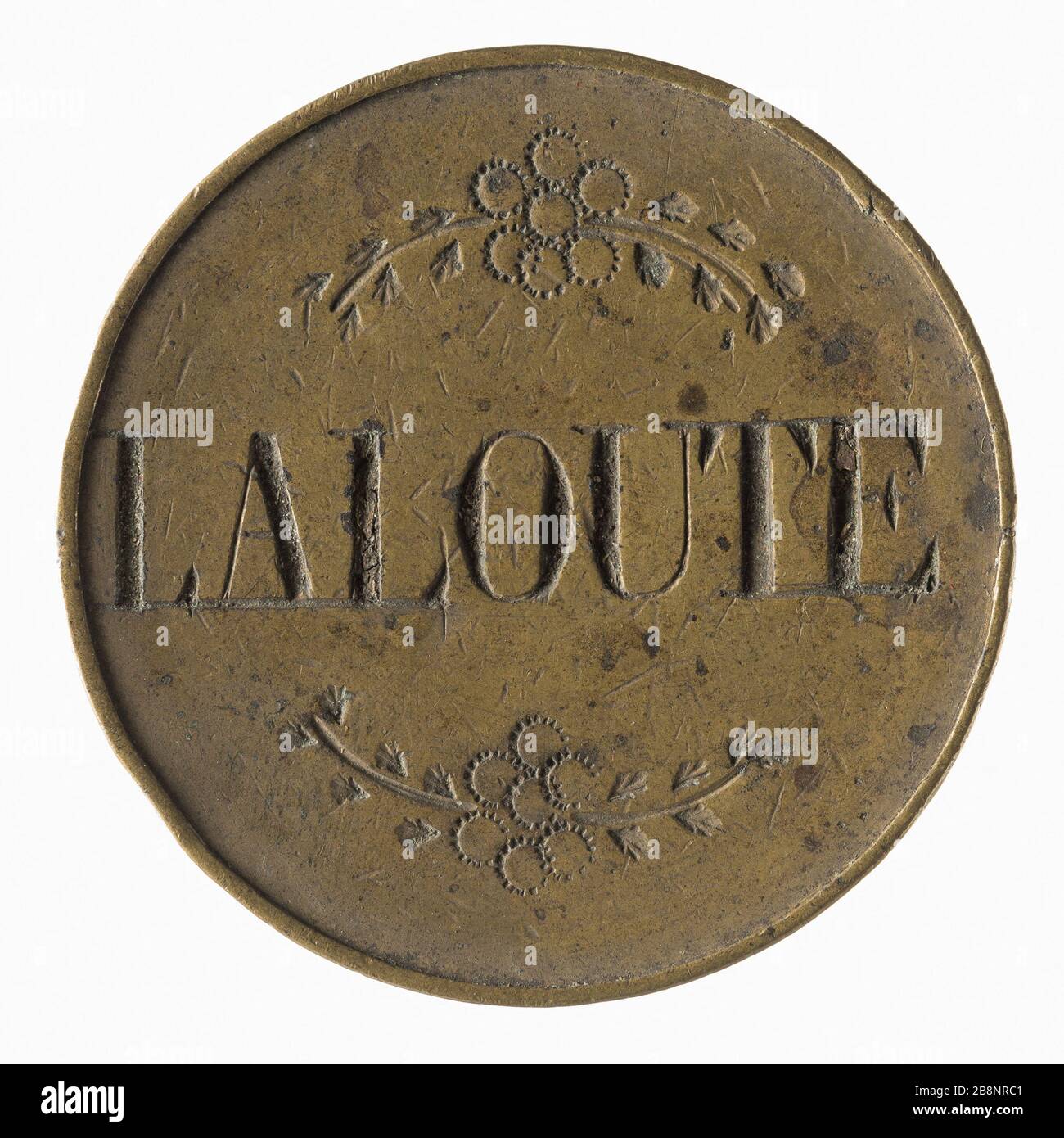 Marché des Halles à Paris Laloute, ancien régime 'Halles et marchés de Paris : Laloute, ancien Régime'. Bronze. Paris, musée Carnavalet. Banque D'Images
