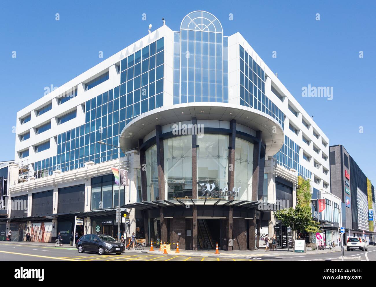 Entrée au centre commercial Westfield Newmarket, Broadway, Newmarket, Auckland, région d'Auckland, Nouvelle-Zélande Banque D'Images