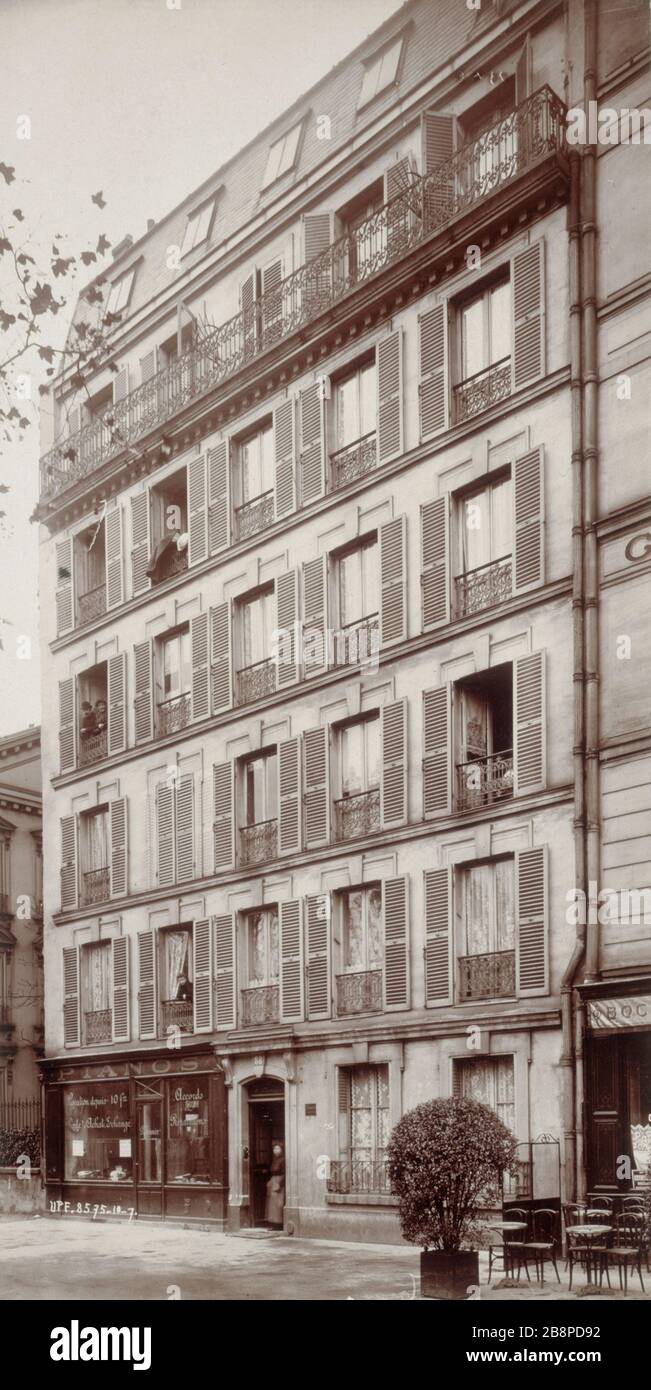 88, AVENUE SUFFREN Immeuble 88, avenue de Suffren. Paris (XVème arr.). Union photographique française, octobre 1907. Paris, musée Carnavalet. Banque D'Images