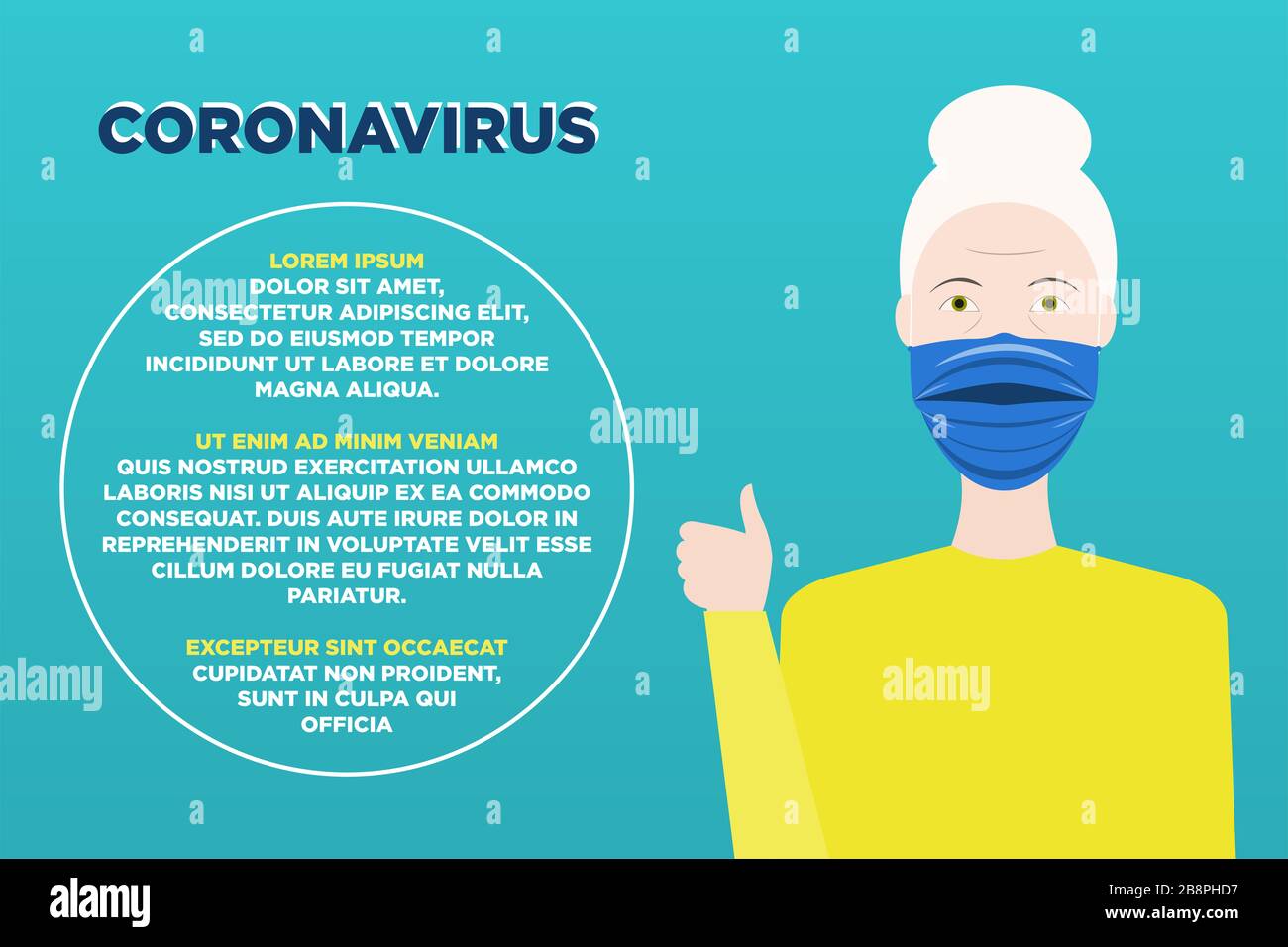 Une femme âgée dans un masque de protection sur son visage montre un geste ok Banque D'Images