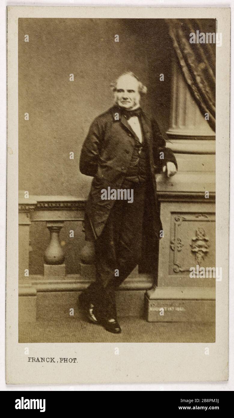 Portrait de Sir John Russell (1792-1878), (homme d'état anglais) Portrait de Sir John Russel, (1792-1878), (homme d'état anglais). Carte de visite (recto). Franck (François Gobinet de Villechole, dit). Rage sur papier alluminé, 1860-1878. Paris, musée Carnavalet. Banque D'Images