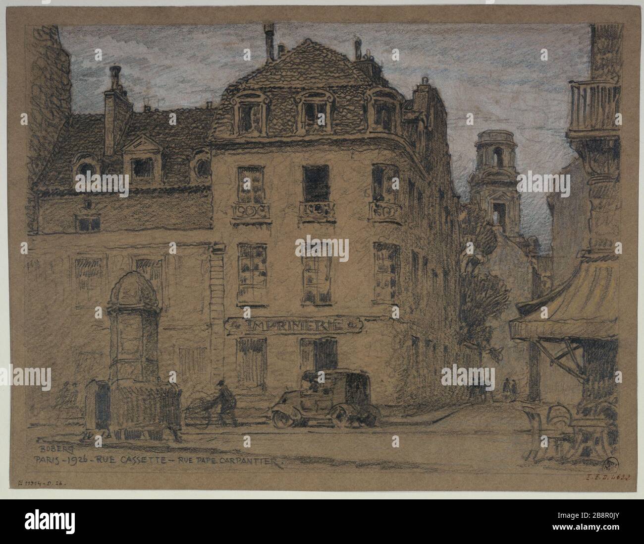 La rue cassette et la rue Pape Carpentier, 1926 Gustave Ferdinand