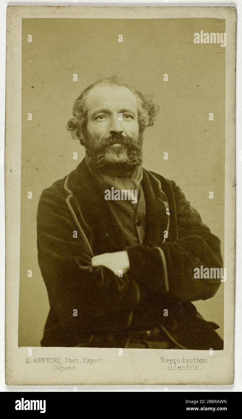 Herpin-Lacroix (mort en 1872), membre de la commune et condamné à mort Herpin-Lacroix (mort en 1872), membre de la commune et condamné à mort. Rage sur papier alluminé. Entre 1871 et 1872. Paris, musée Carnavalet. Photo d'Ernest Charles Eugène Appert (1830-1890). Banque D'Images
