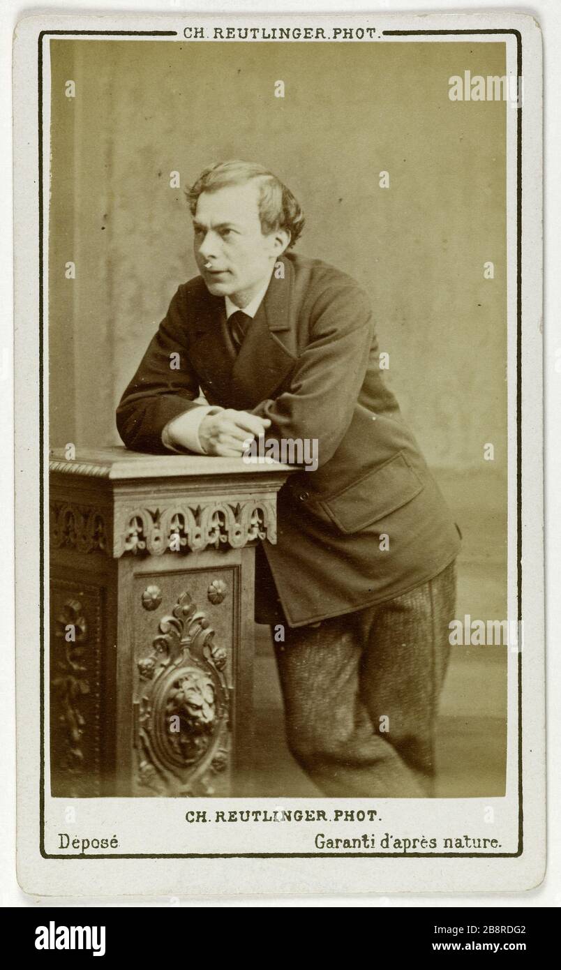 Portrait de Lassouche Louis (L. Touchstone de Lassouche), (1828-1915), (acteur) Portrait de Louis Lassouche. (L. Bouquin de Lassouche), (1828-1915), acteur. Carte de visite. Entre 1860 et 1890. Photo de Charles Reutlinger (1816-1880). Paris, musée Carnavalet. Banque D'Images