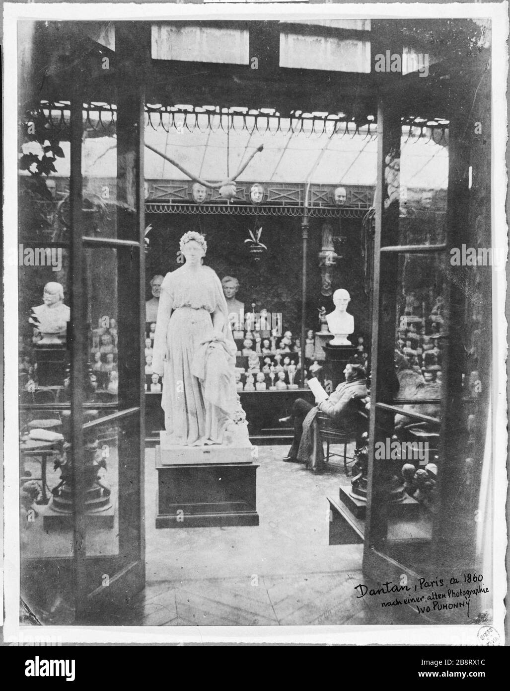 PARIS - JEAN-PIERRE DANTAN Jean-Pierre Dantan (1800-1869), dit Dantan le Jeune, sans fils atelier-musée, 1850. Paris, musée Carnavalet. Banque D'Images
