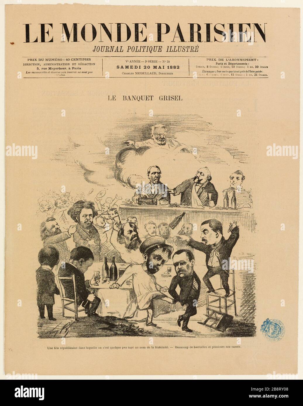 Le banquet Grisel Banque D'Images