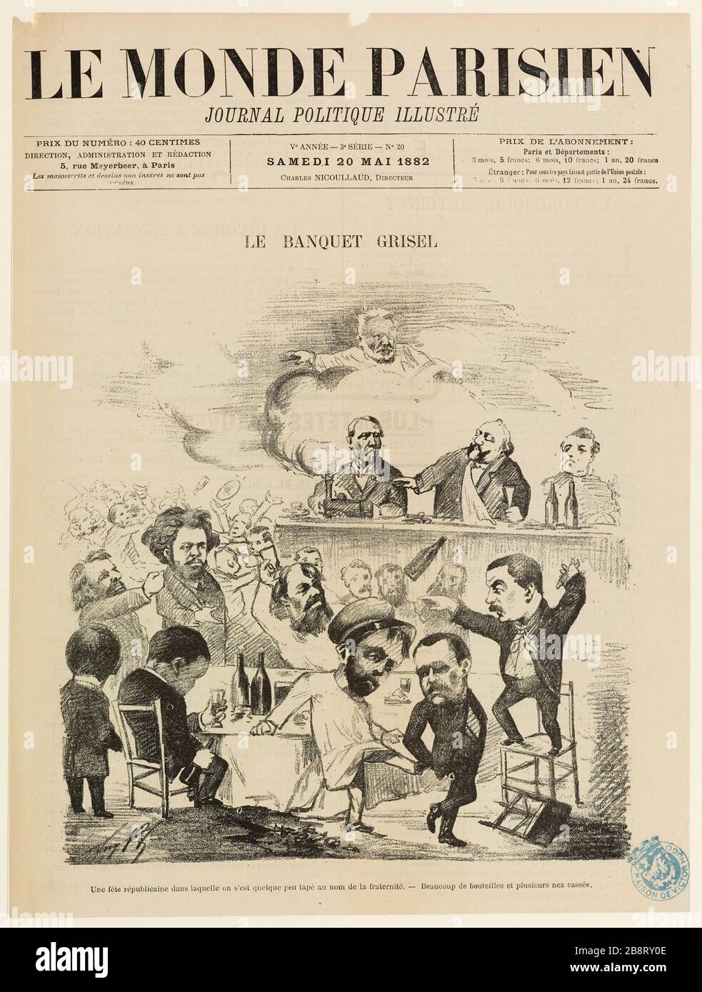 Le banquet Grisel Banque D'Images