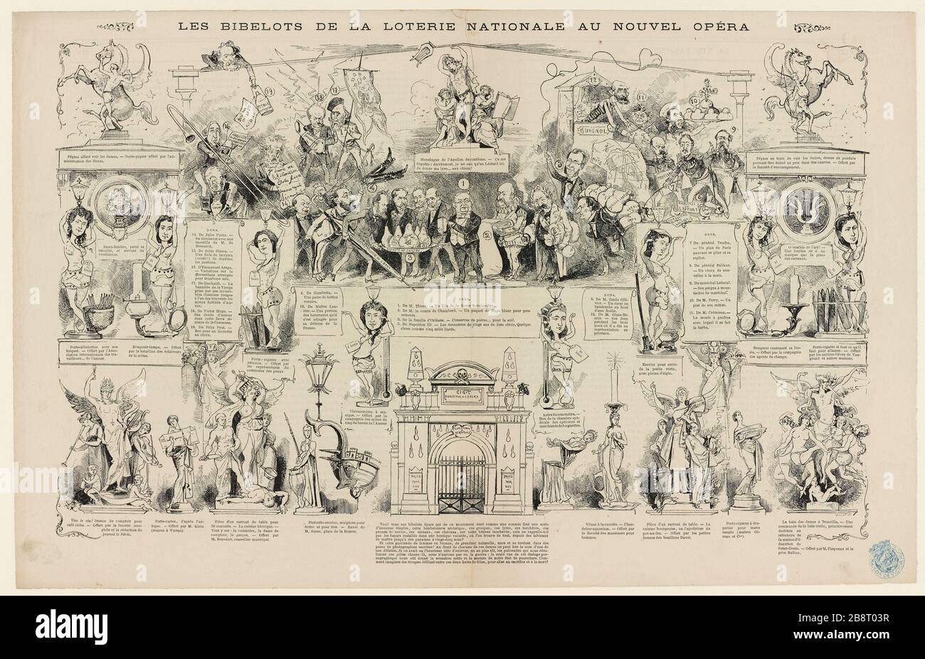 Trinkets Loterie nationale nouvel Opéra Banque D'Images