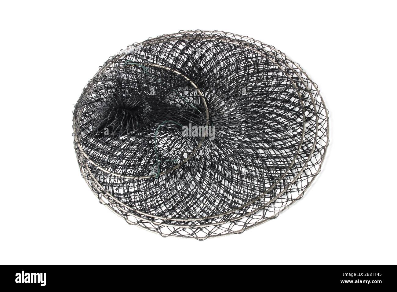 Panier flottant pour garder le poisson vivant dans l'eau Banque D'Images