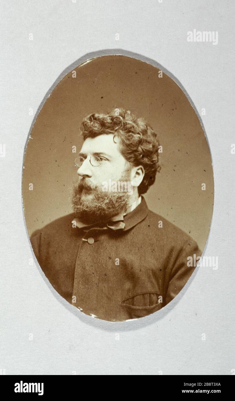 GEORGES BIZET, COMPOSITEUR FRANÇAIS Georges Bizet (1838-1875), compositeur français. Photo d'Etienne Carjat (1828-1906). Paris, musée Carnavalet. Banque D'Images