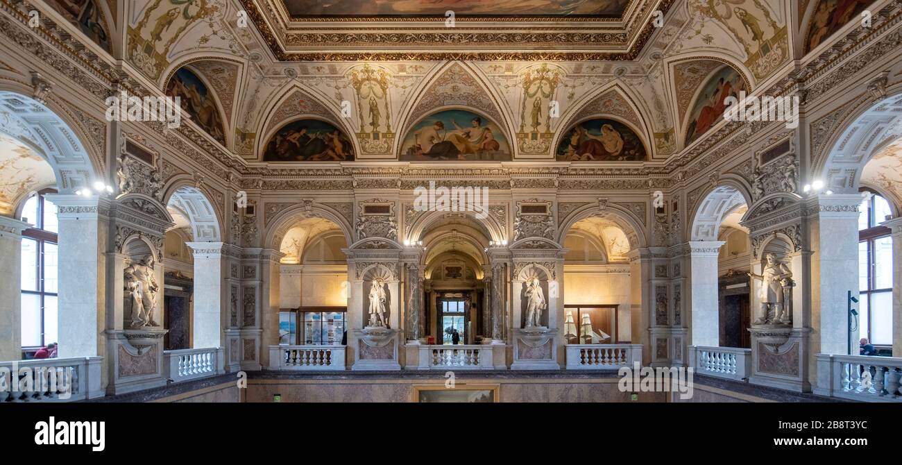 Vienne, Autriche. Intérieur du Musée d'Histoire naturelle (Musée Naturahistisches). Le plus grand et le plus ancien musée de Vienne. Banque D'Images