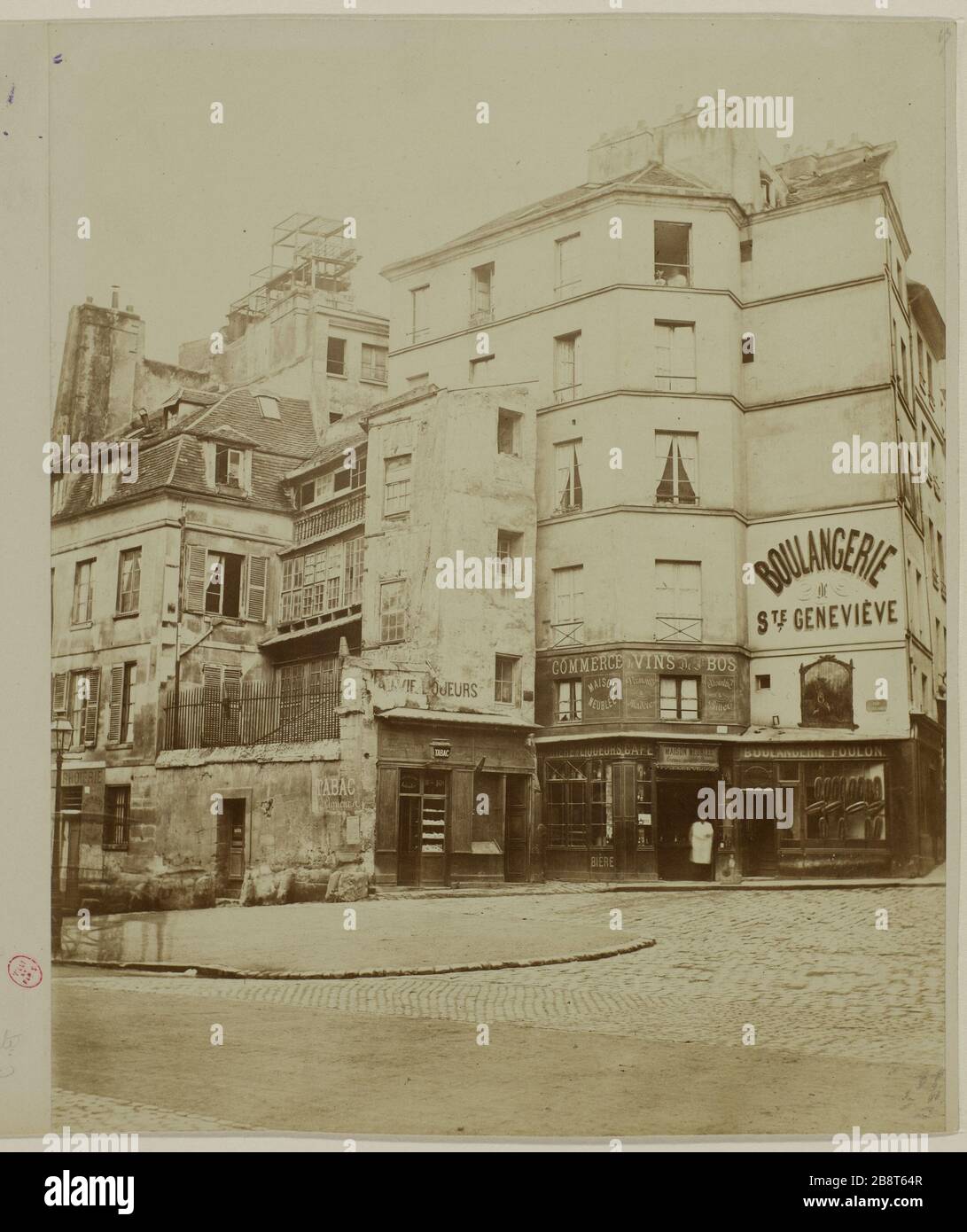 MONTAGNE SAINTE-GENEVIÈVE, 5ÈME ARRONDISSEMENT, PARIS montagne Sainte-Geneviève. Paris (Vème arr.), 1850-1900. Photographie anonyme. Paris, musée Carnavalet. Banque D'Images