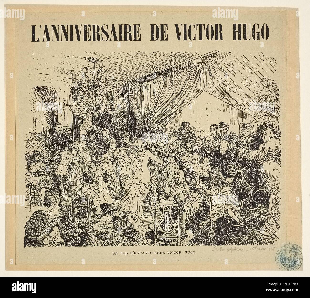 L'anniversaire de Victor Hugo : une balle pour enfants de Victor Hugo Banque D'Images