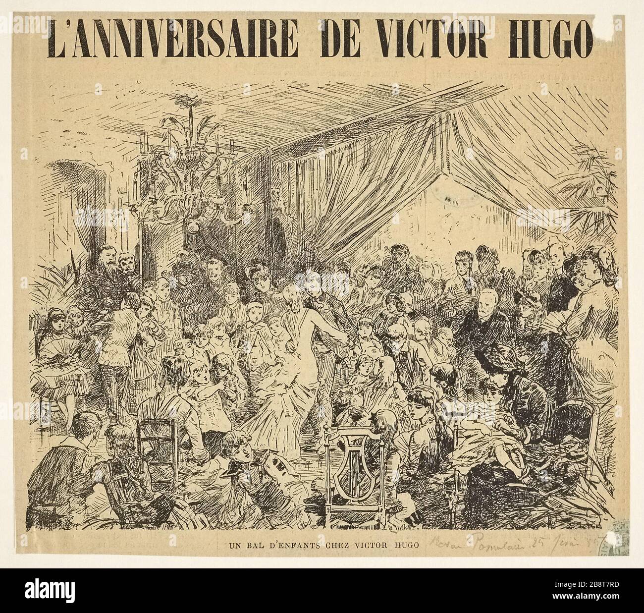 L'anniversaire de Victor Hugo : une balle pour enfants de Victor Hugo Banque D'Images