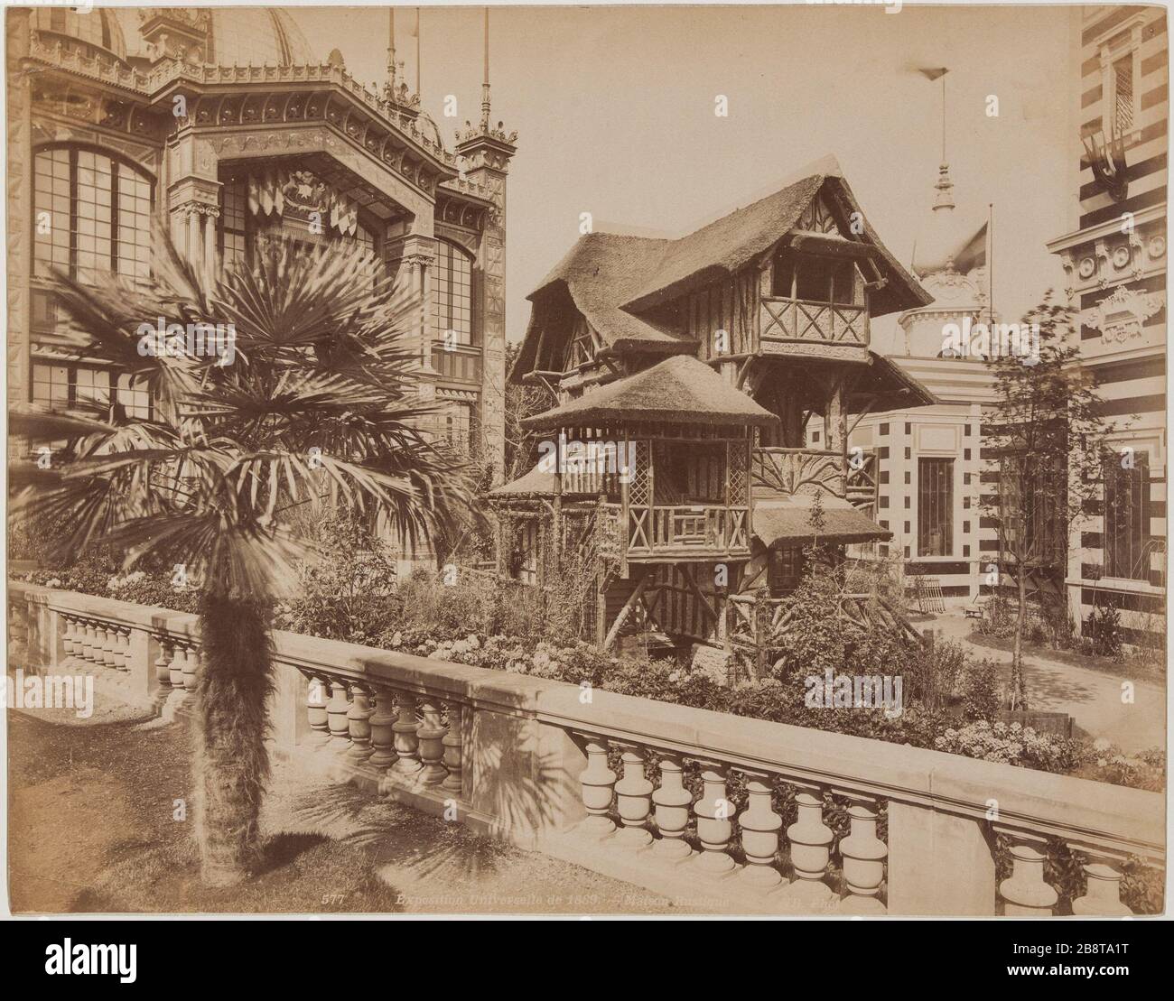 Exposition universelle de 1889. Maison rustique. Exposition de 1889. Rustique, champs de Mars, 7ème arrondissement, Paris. Exposition universelle de 1889. Maison rustique, champs-de-Mars. Paris (VIIIème arr.). Photographie de Neurdein Frères. Papier aluminé. 1889. Paris, musée Carnavalet. Banque D'Images Exposition universelle de 1889. Maison rustique. Exposition de 1889. Rustique, champs de Mars, 7ème arrondissement, Paris. Exposition universelle de 1889. Maison rustique, champs-de-Mars. Paris (VIIIème arr.). Photographie de Neurdein Frères. Papier aluminé. 1889. Paris, musée Carnavalet. Banque D'Images