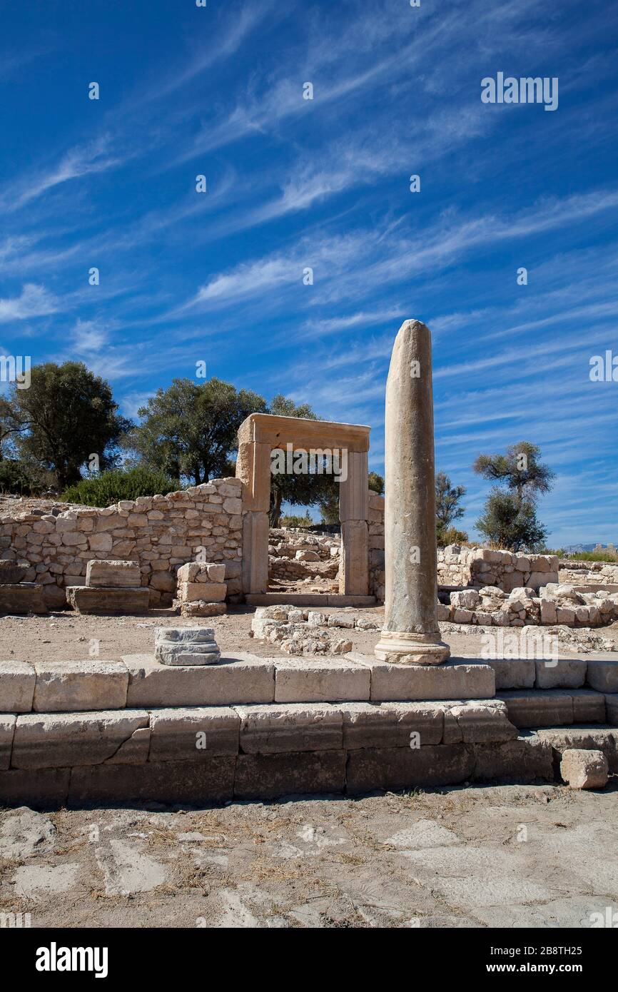 Ruines de l'ancienne ville de Patara, Antalya, Turquie. Banque D'Images