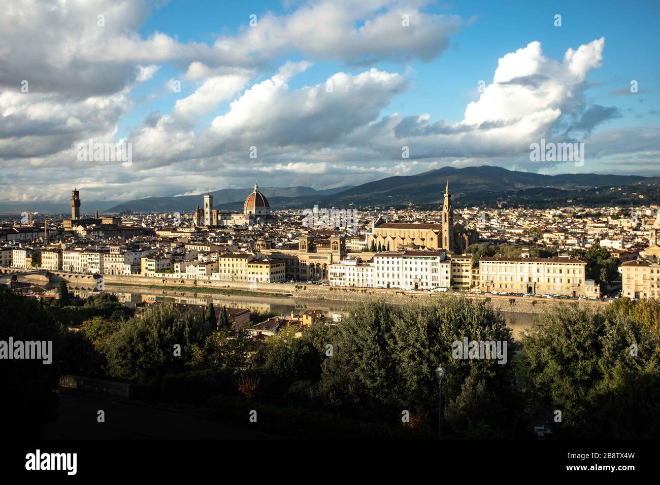 Toits de Florence Banque D'Images