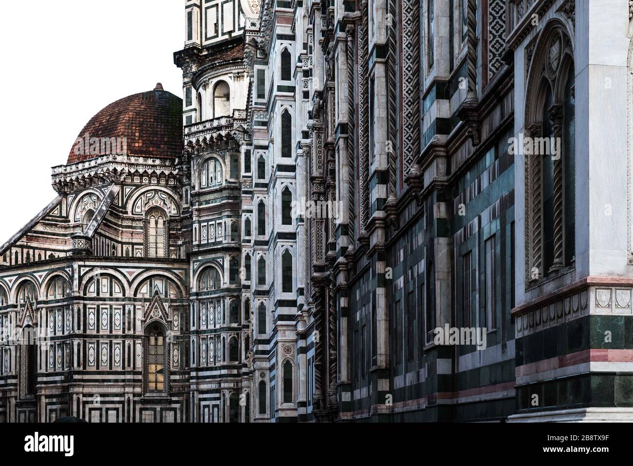A proximité de la cathédrale de Florence, du Duomo Banque D'Images