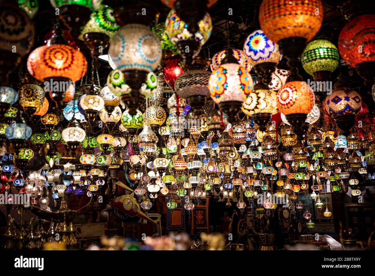 Abat-jour dans un magasin de Bahreïn Banque D'Images