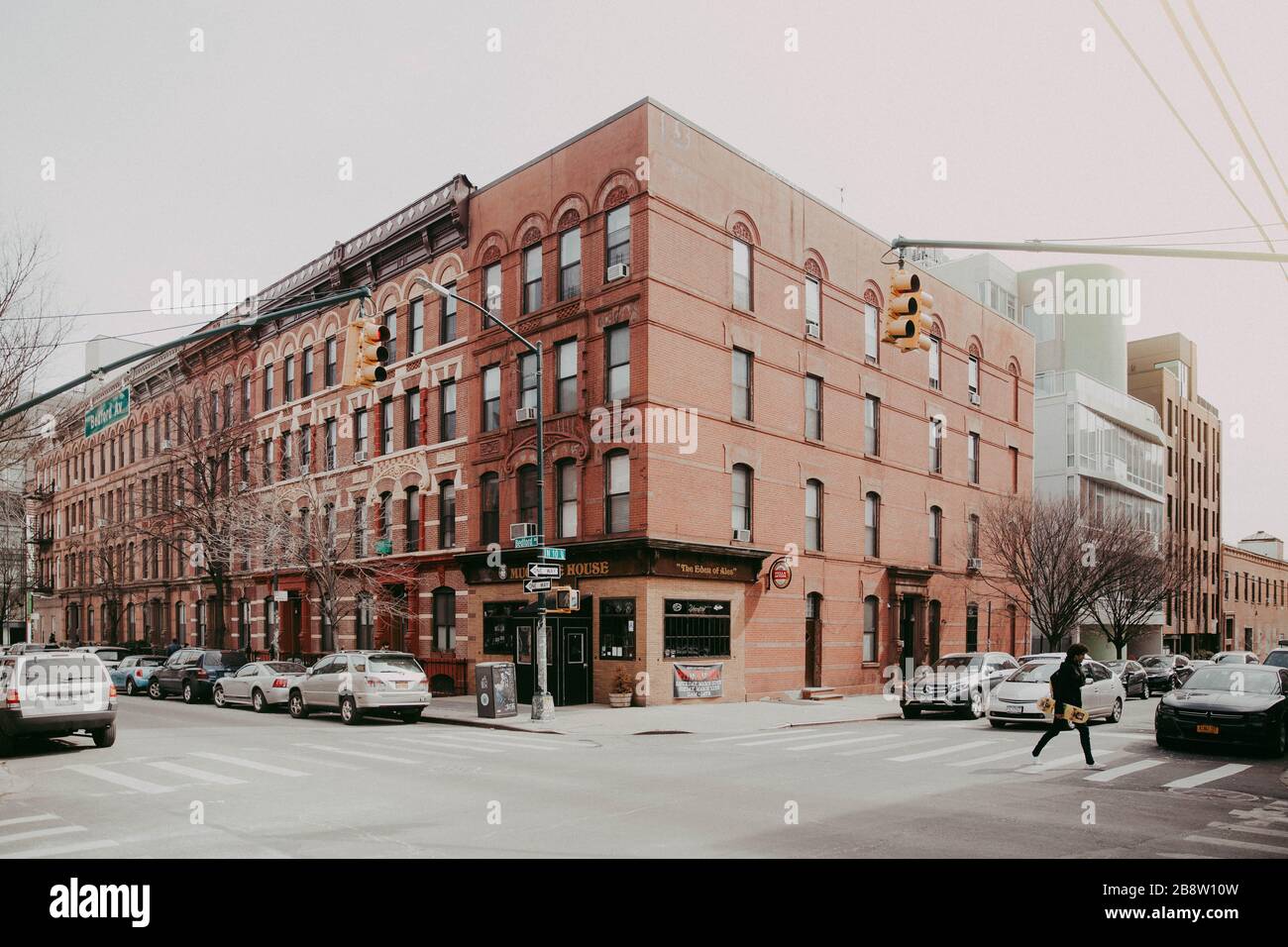 Bedford Avenue à Brooklyn, New York Banque D'Images
