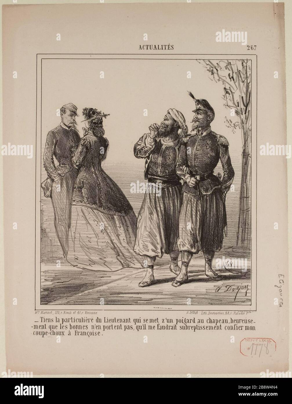 267 / Nouvelles / ici le lieutenant particulier qui commence le chapeau de z'un dagger [...]. Banque D'Images