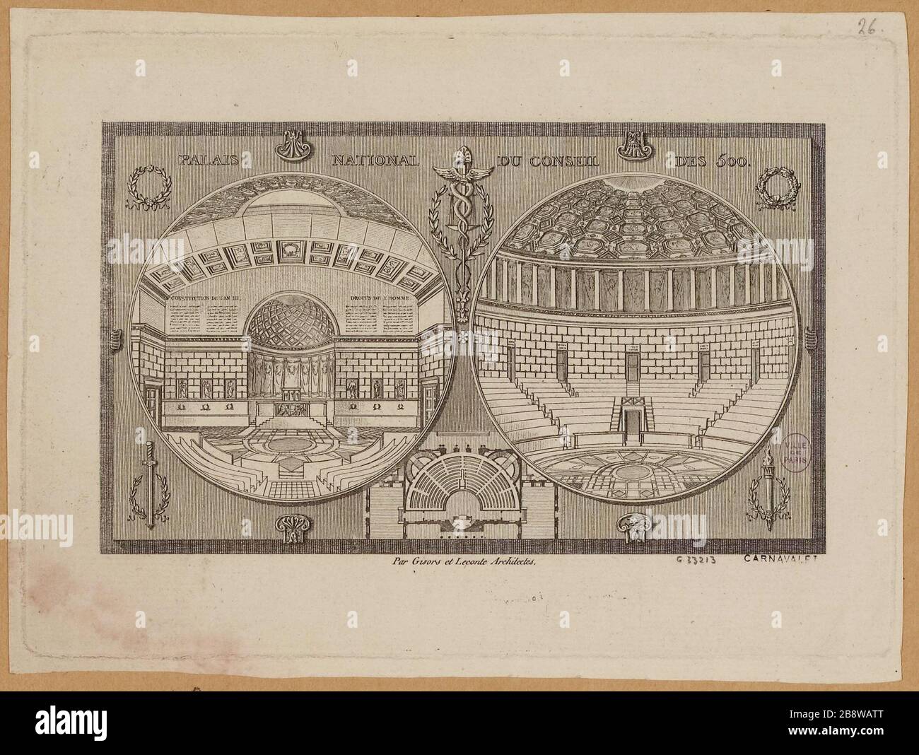 Le Palais National du conseil de cinq cents Banque D'Images