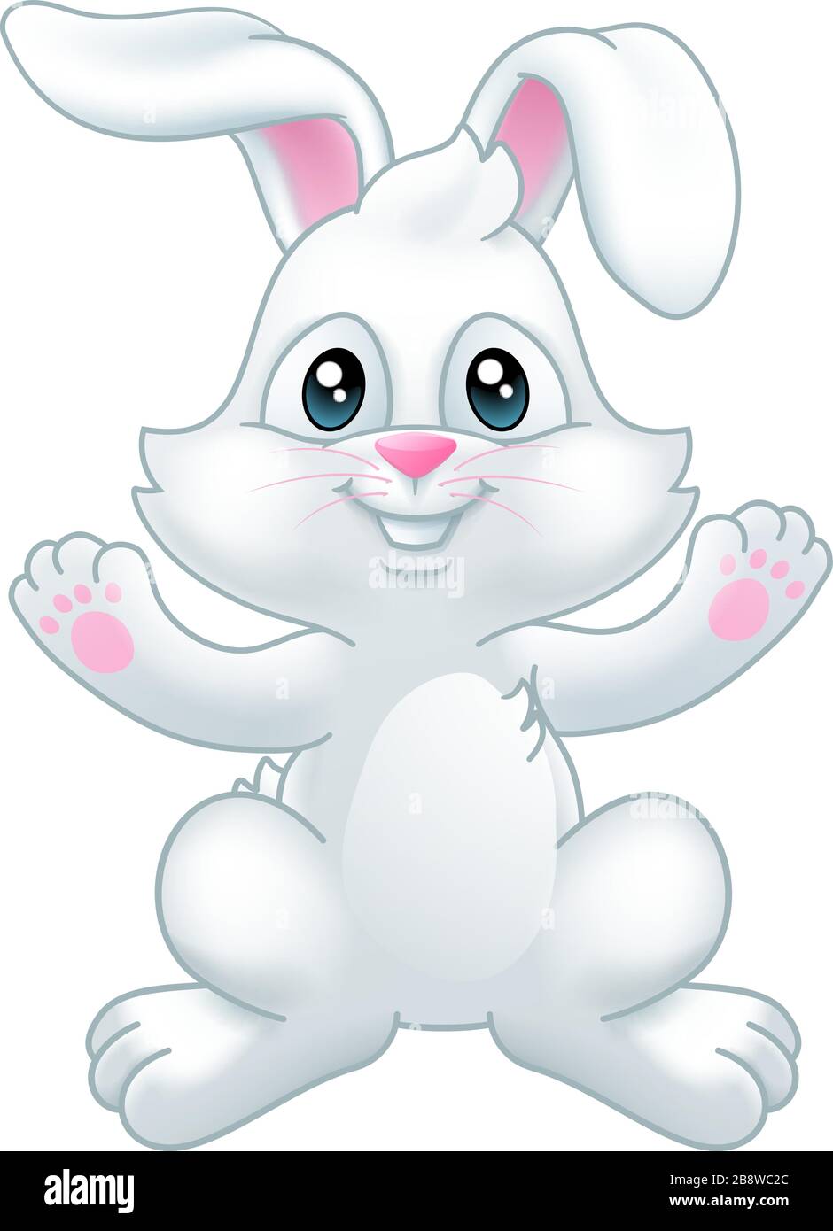 Lapin de Pâques Lapin Cartoon Illustration de Vecteur
