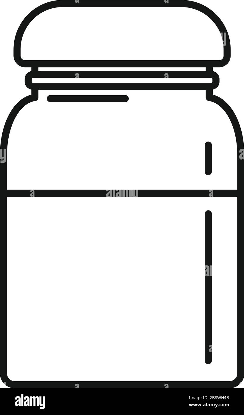 Icône condiment. Icône vectorielle de condiment de contour pour la conception de sites Web isolée sur fond blanc Illustration de Vecteur