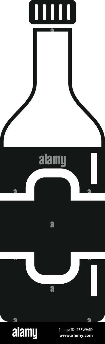 Icône de bouteille de condiment culinaire. Illustration simple de l'icône vectorielle de bouteille de condiment culinaire pour la conception de toile isolée sur fond blanc Illustration de Vecteur