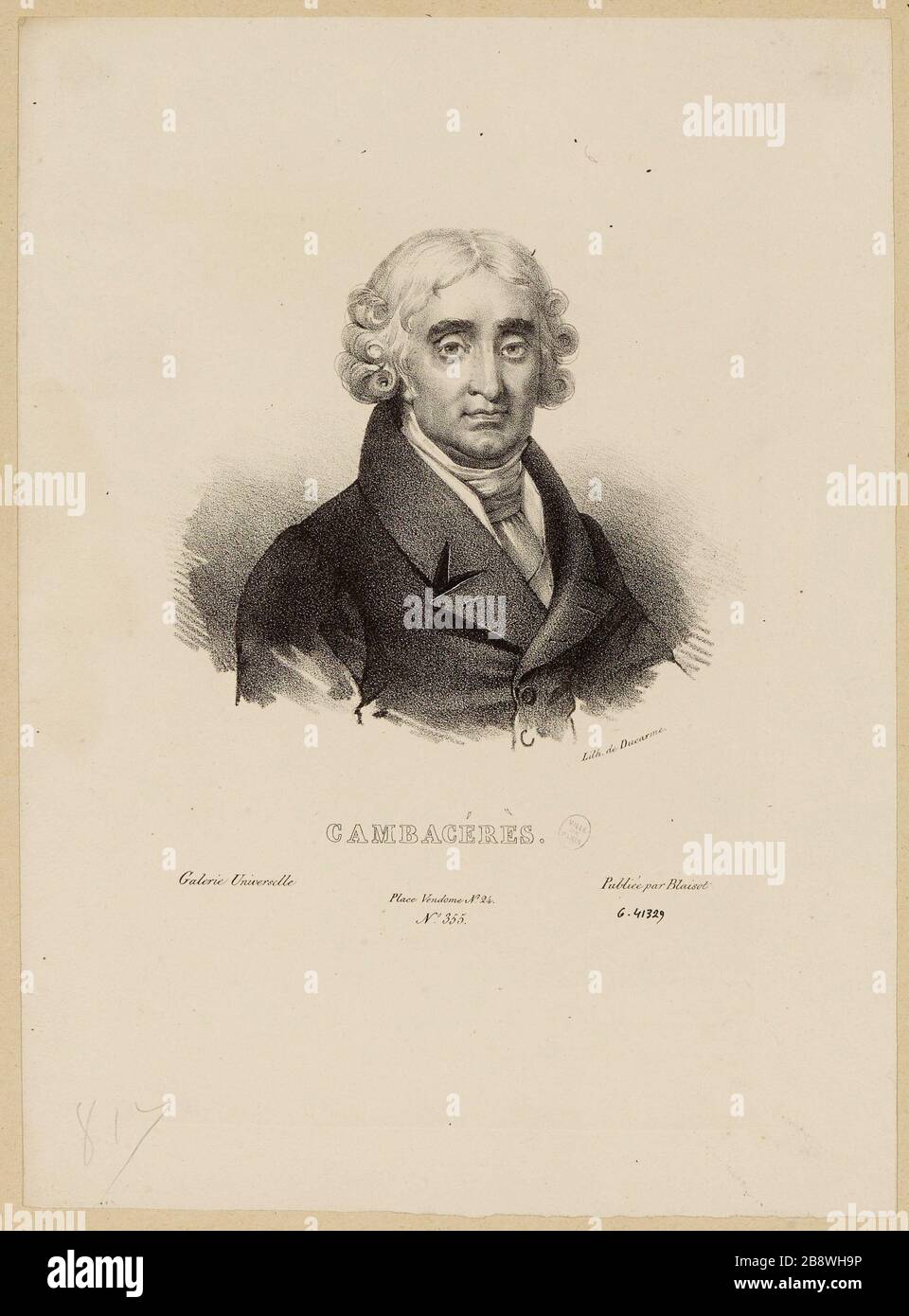 Cambacérès. Banque D'Images