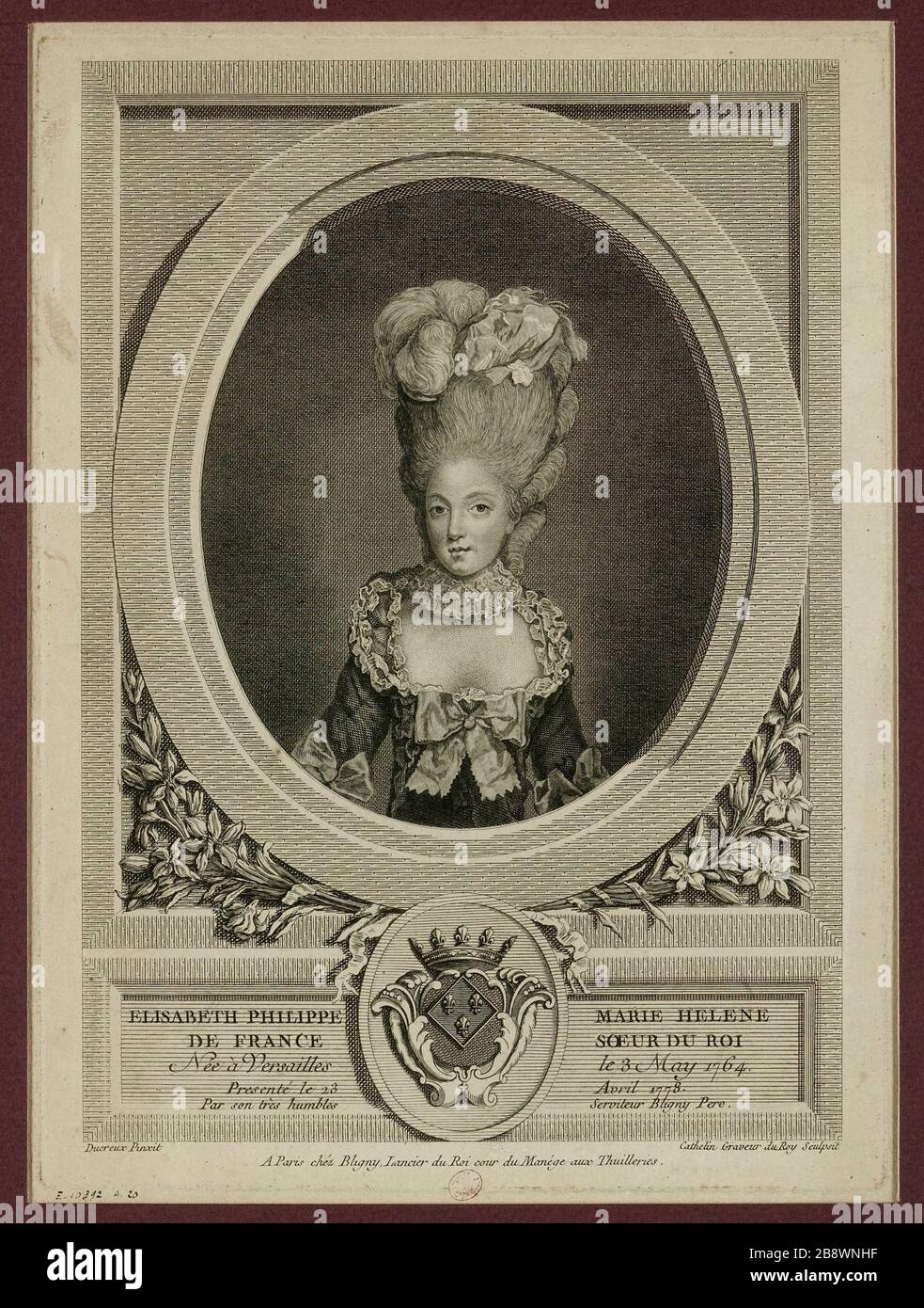 Elisabeth Philippe Marie Hélène de France sœur de King Banque D'Images