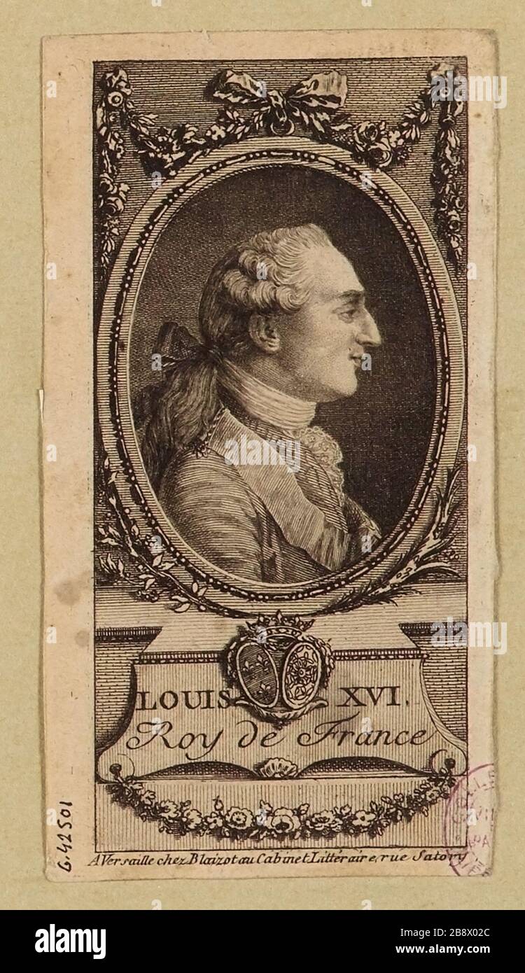 Louis XVI / Roi de France Banque D'Images