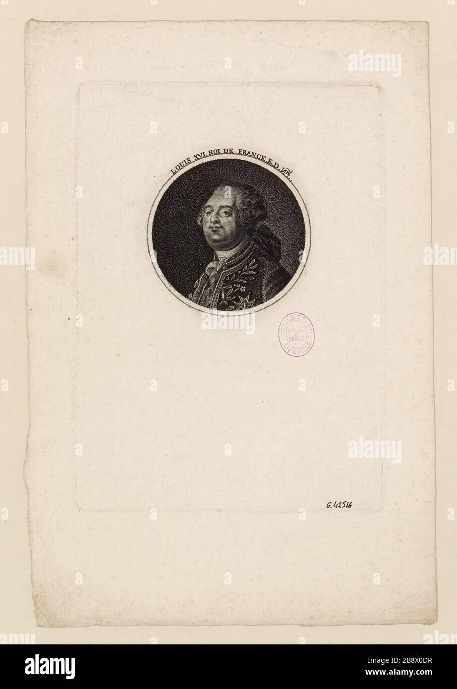 Roi Louis XVI de France e. d. NRE. Banque D'Images