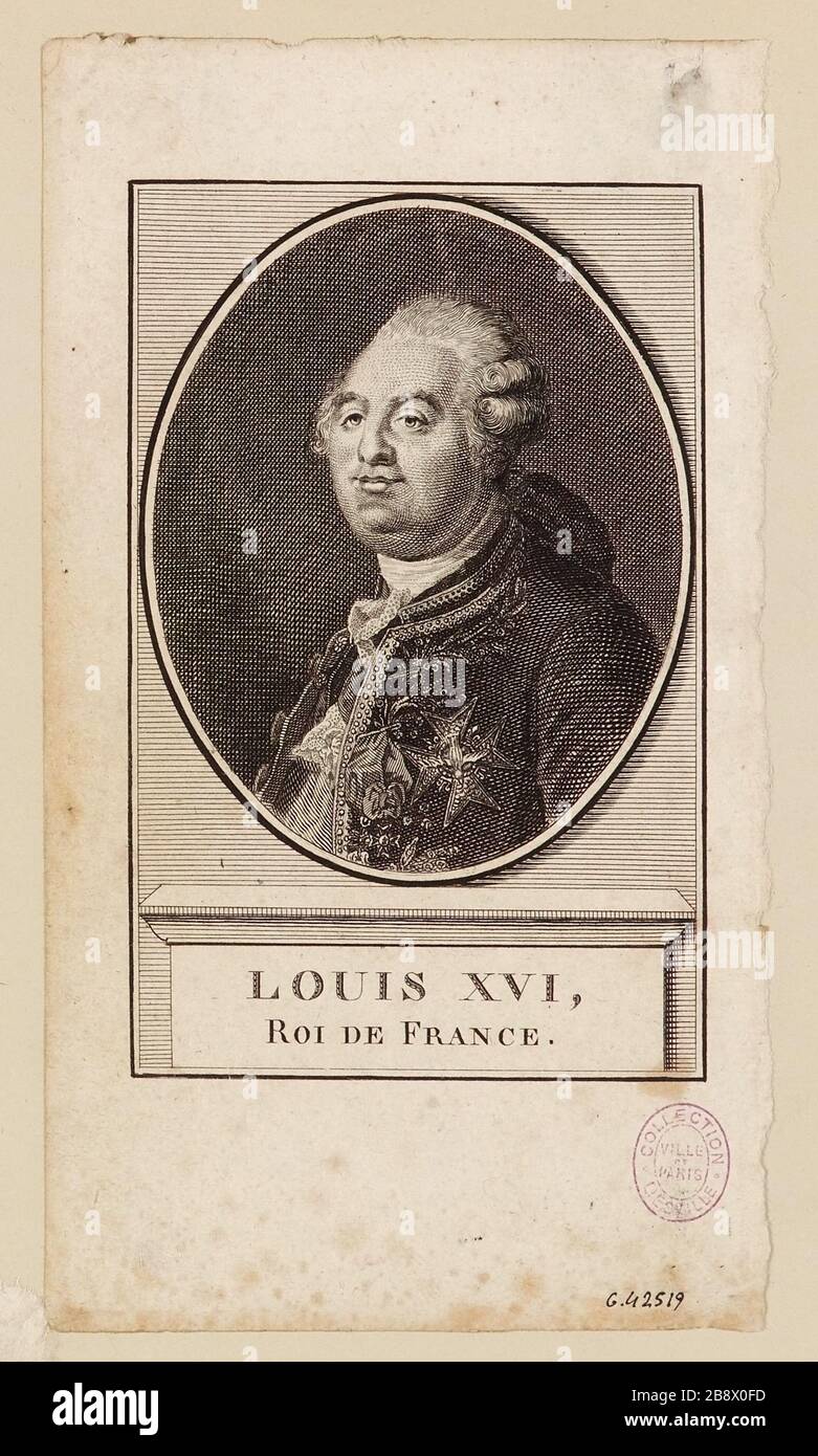 Louis XVI / Roi de France Banque D'Images