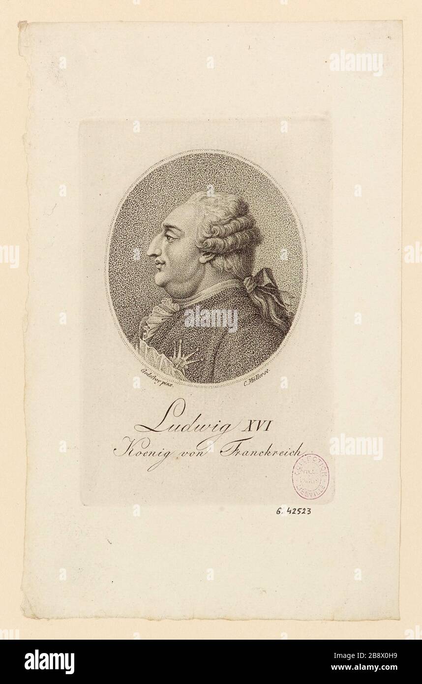 Louis XVI / Roi de France Banque D'Images
