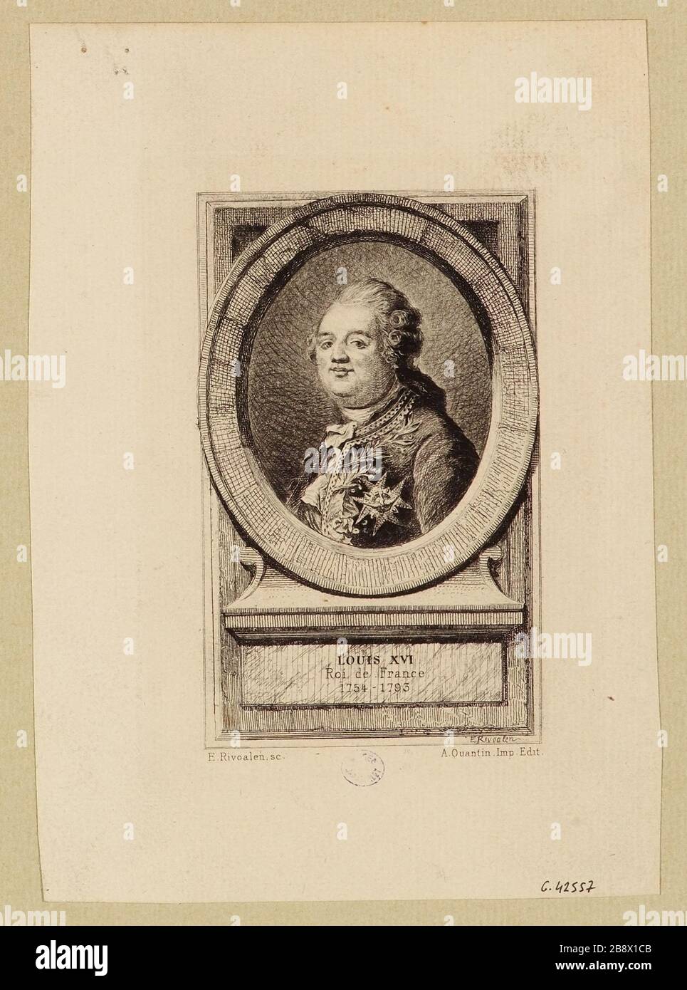 Louis XVI / Roi de France / 1754-1793 Banque D'Images