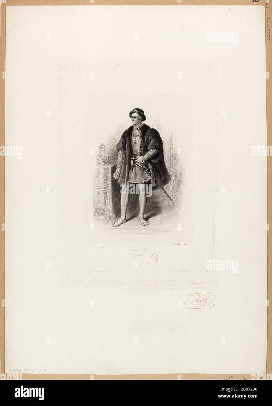 Louis XI / roi de France Banque D'Images