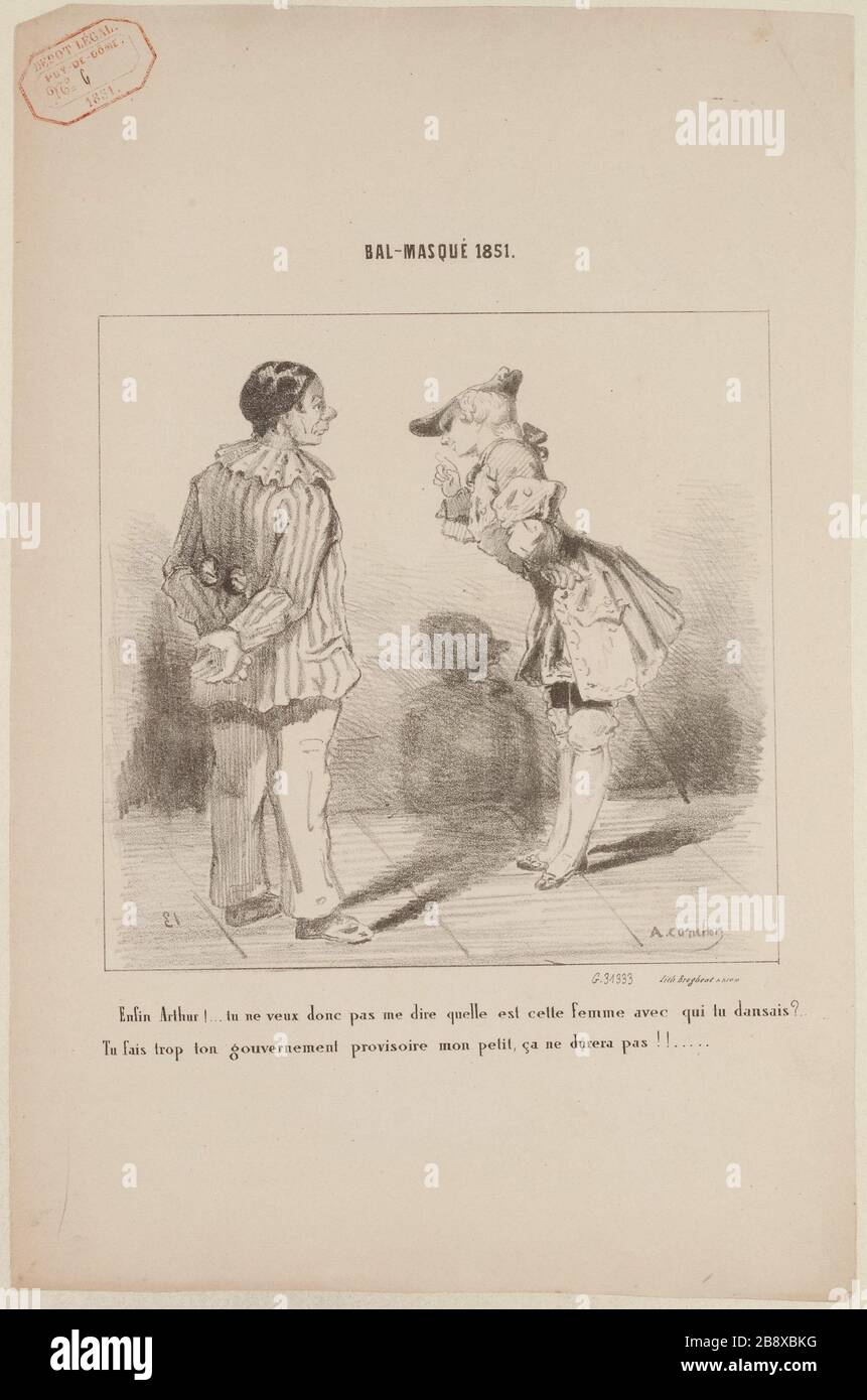 Enfin Arthur! ... Vous ne voulez donc pas me dire quelle est cette femme que vous avez dansée? [...] Banque D'Images