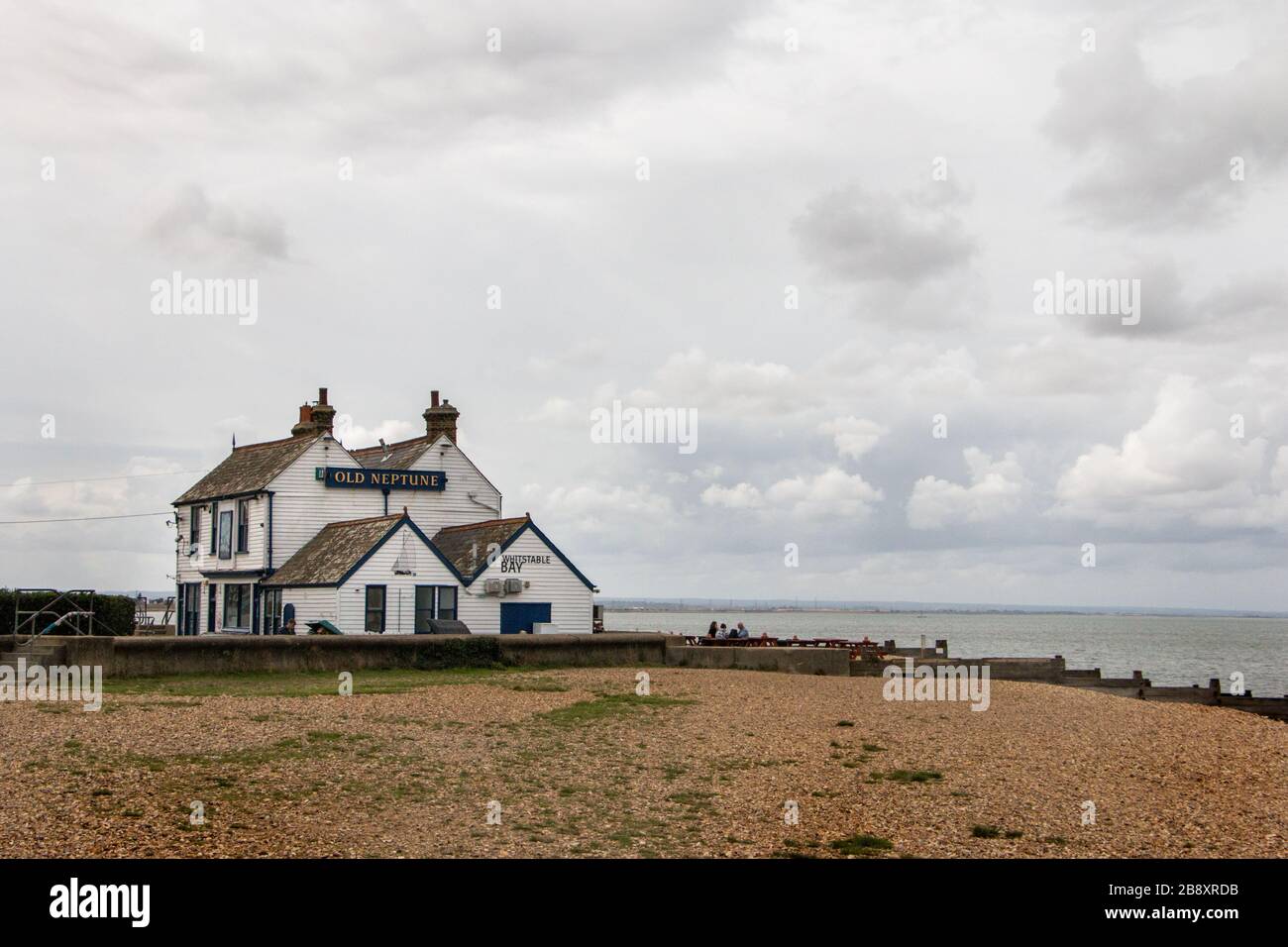 The Old Neptune, Whitstable Bay, Kent Royaume-Uni Banque D'Images