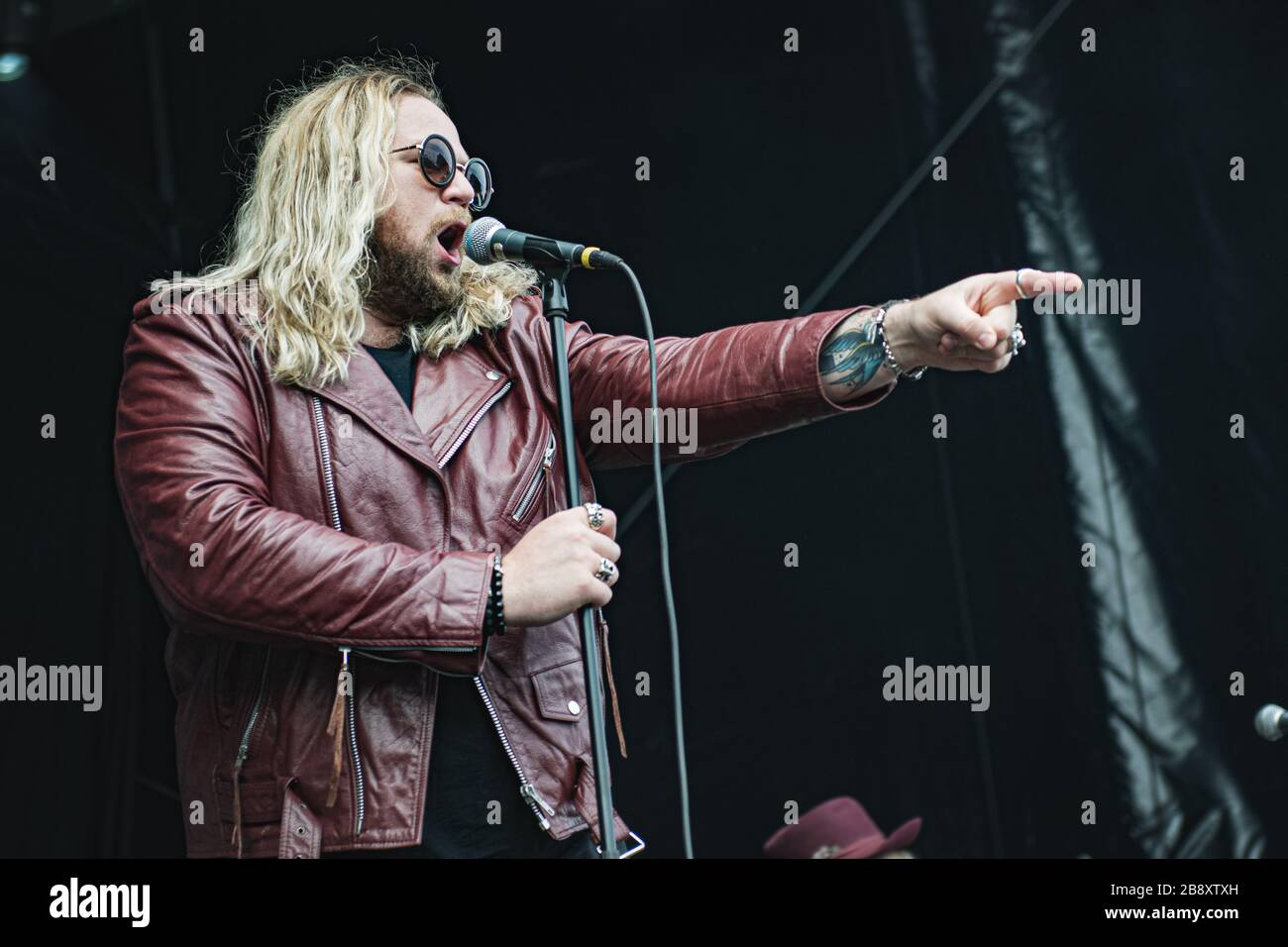 Copenhague, Danemark. 22 juin 2017. Le groupe de rock dur britannique Inglorious organise un concert lors du festival danois de musique lourde Coehell 2017 à Copenhague. Ici, le chanteur Nathan James est vu en direct sur scène. (Crédit photo: Gonzales photo - Nikolaj Bransholm). Banque D'Images