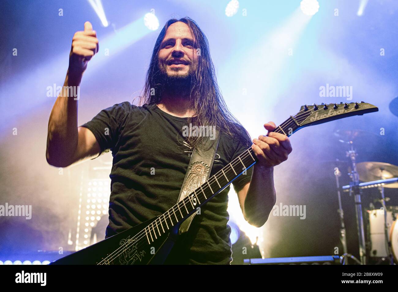 Aarhus, Danemark. 13 juillet 2017. Le groupe français de métaux lourds Gojira exécute un concert en direct au train d'Aarhus. Ici le guitariste Christian Andreu est vu en direct sur scène. (Crédit photo: Gonzales photo . Nikolaj Bransholm). Banque D'Images