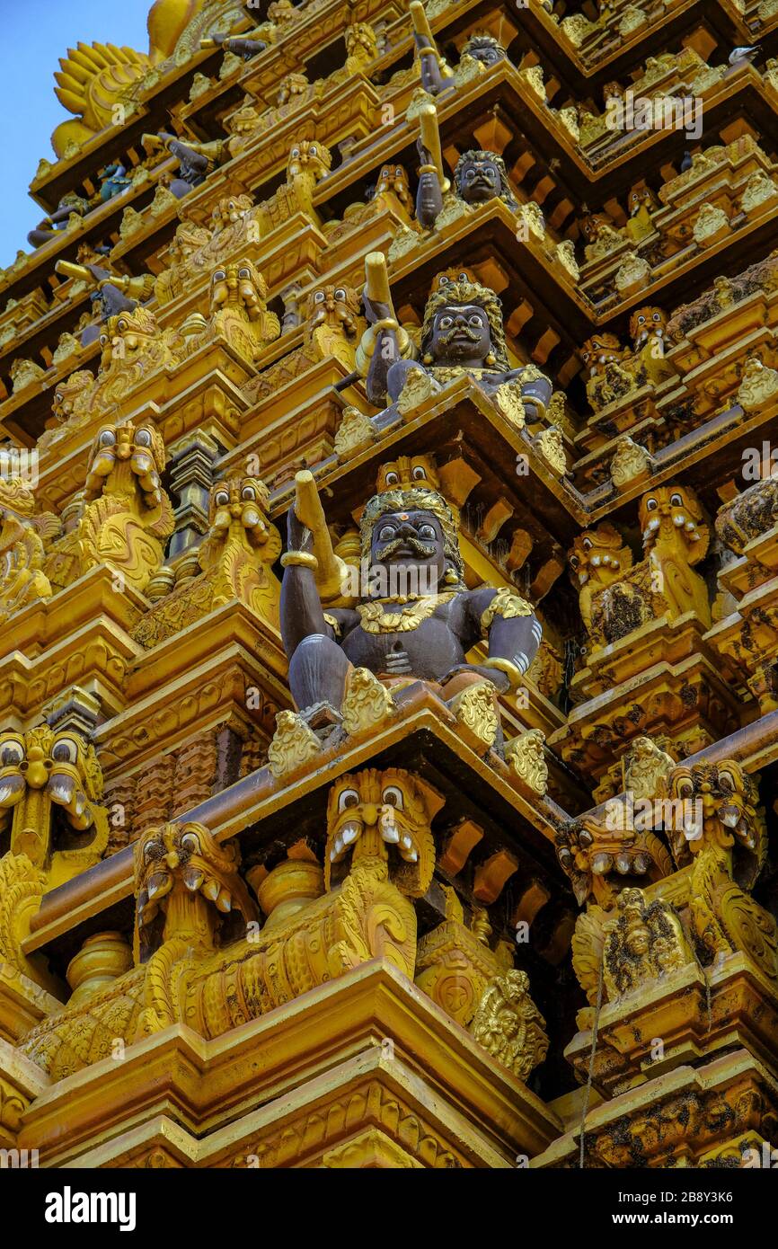 Temple Hindou De Nallur Kandaswamy Kovil À Jaffna, Sri Lanka. Banque D'Images