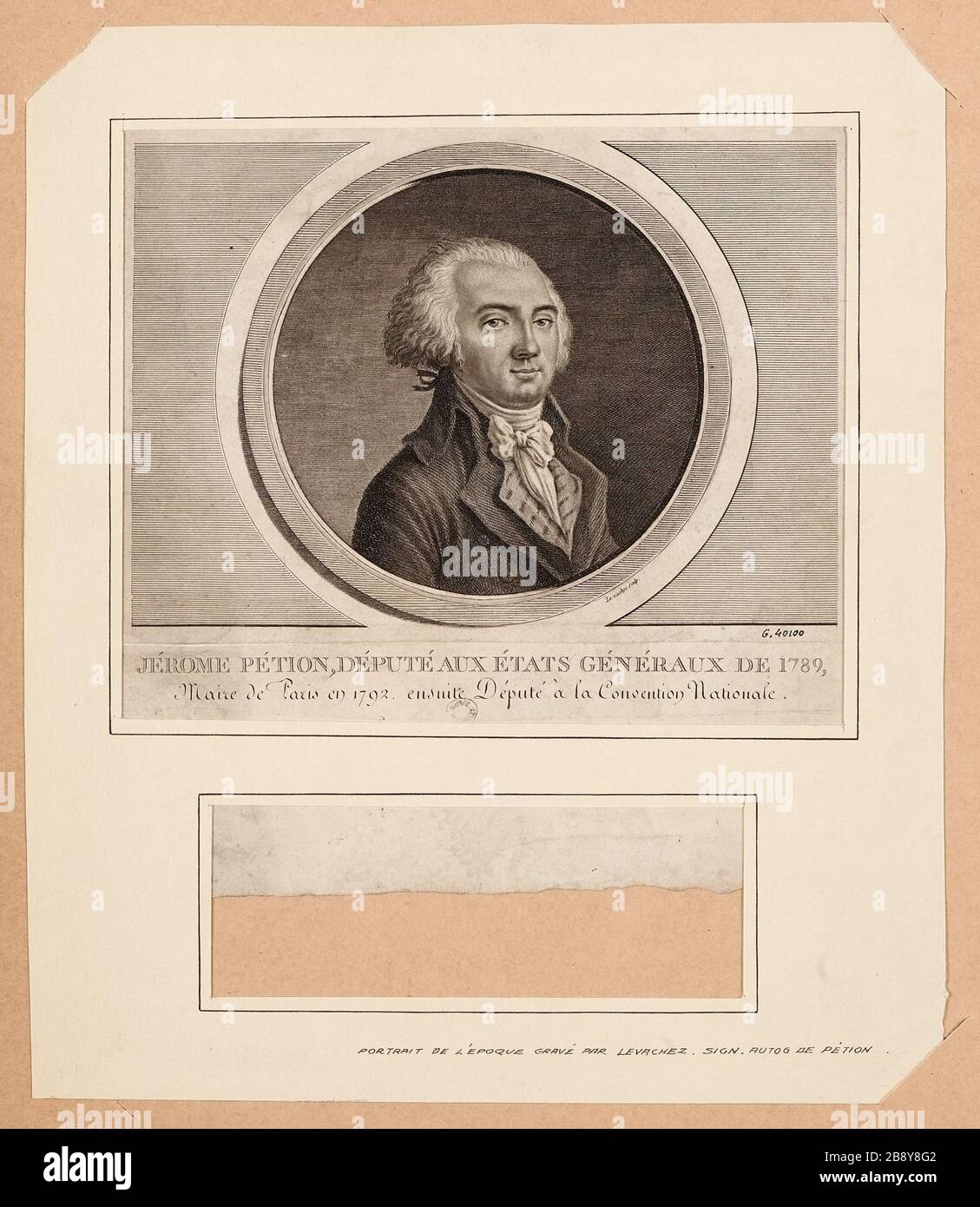Jerome Petion, adjoint aux États généraux/maire de Paris en 1792, puis adjoint à la Convention nationale Banque D'Images