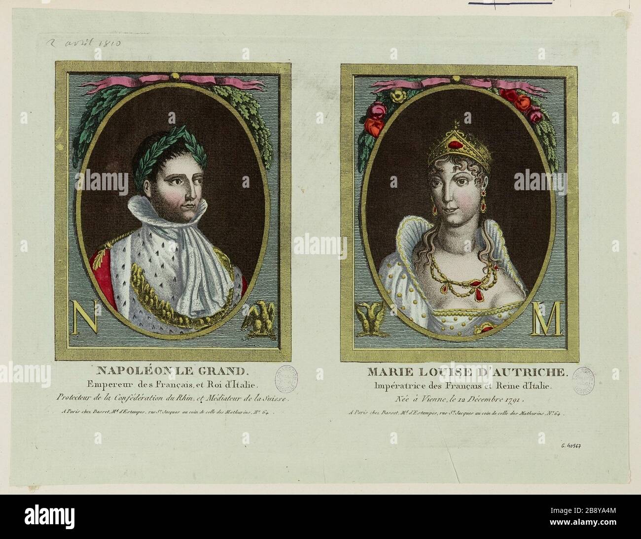 Napoléon le Grand. [...] Marie Louise d'Autriche. [...] Banque D'Images