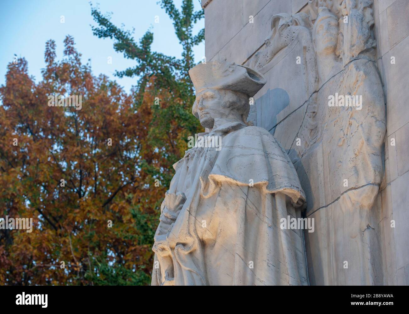 Statue de George Washington dans Washington Square Park New York City Banque D'Images