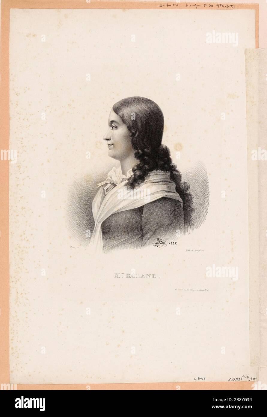 Madame Roland. Banque D'Images