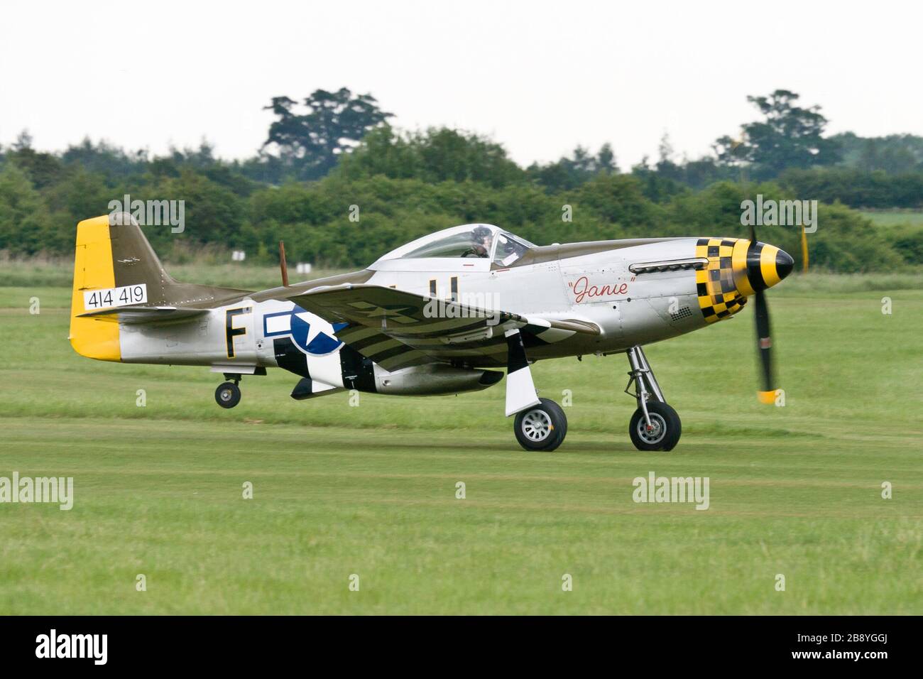 Une MUSTANG P-51 D EN AMÉRIQUE DU NORD à Old Warden, Bedfordshire en 2009 Banque D'Images